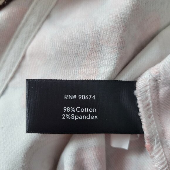 Boston Proper White Floral Cotton Stretch Jean Jacket Women’s L Vibrant Western - Picture 4 of 6